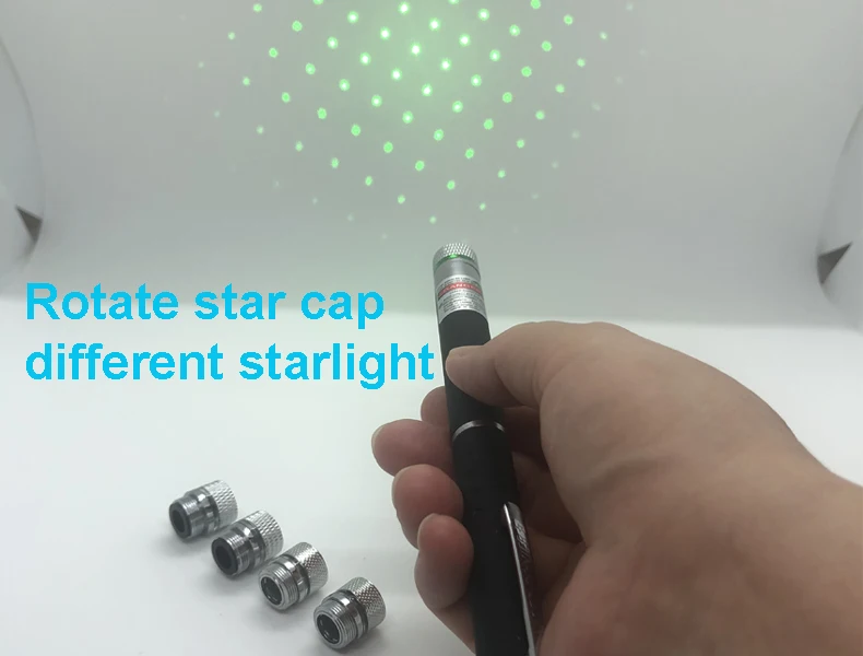 Multi Pattern Heads Star Laser Red Blue Green Pointers 5 In 1 Pointer