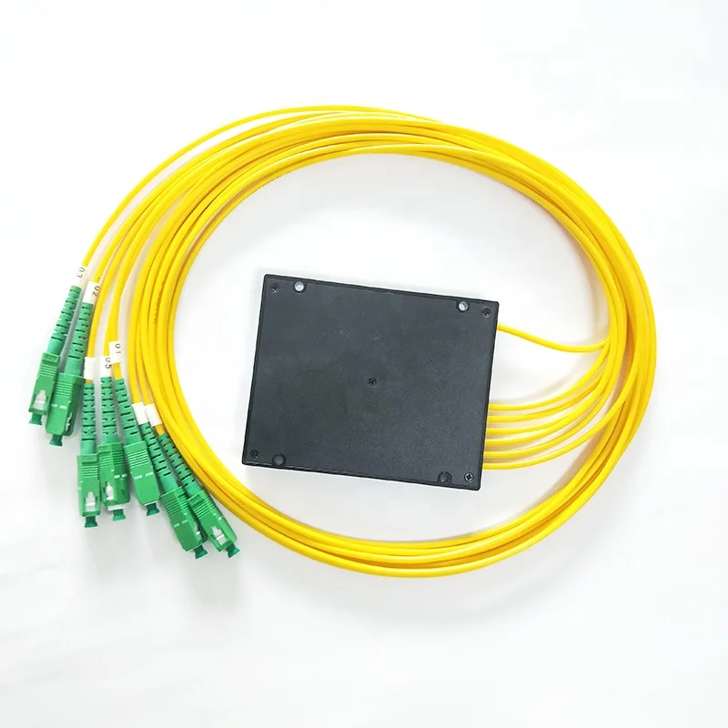 Plc Splitter Apc 1X8 1X16 Upc Plc Fiber Optic Splitter In Abs Box Plc Splitter