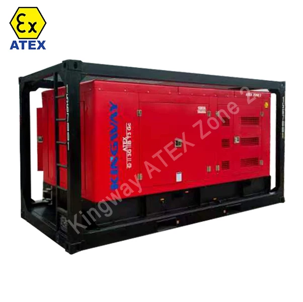 Rigsafe Generator ATEX CE DNV Explosion Proof Generator Zone 1 2 300KVA 10KV Three Phase With Stainless Steel Enclosure Case