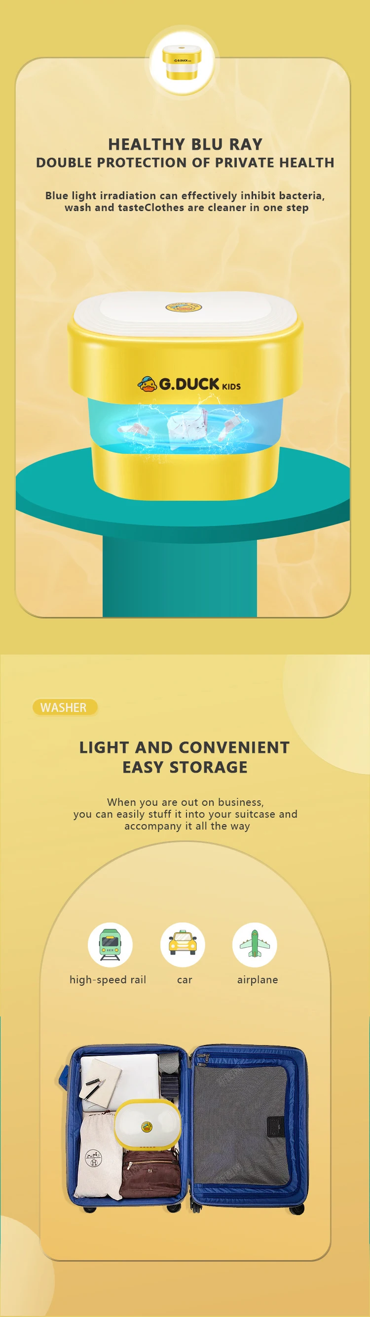 Portable Washing Machines Light And Convenient Folding Mini Washing