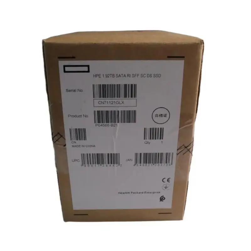 HPE Original 1.92T SATA SSD For Server | Write-intensive | 550MB/s Read Speed 2DWPD