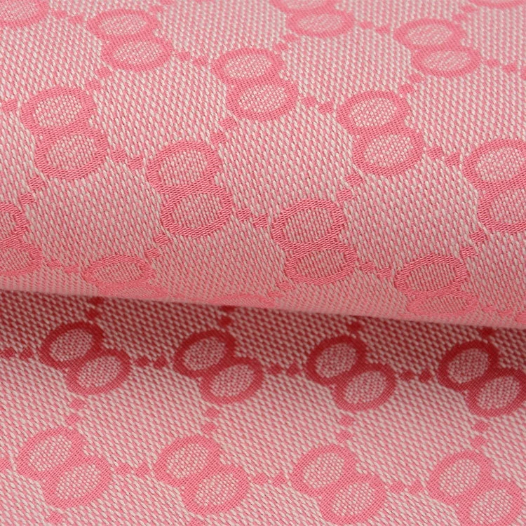 In Stock 5 Colors Eight Word Numbers Polyester Cotton Woven Shoe Jacquard Fabric for Bags Clothing