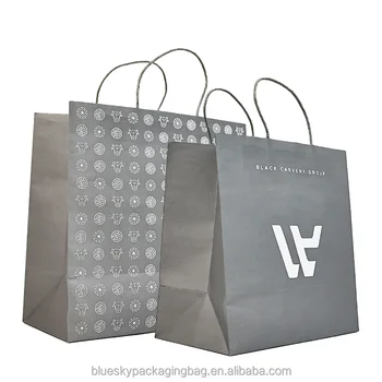 Customized Logo Paper Shopping Bag Paper Packaging Bag Shopping Bags For Clothes With Your Own Logo