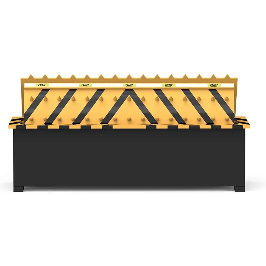 Removable Road Blocker Remote Control Parking Barrier Road Block Spike System Metal Barricade