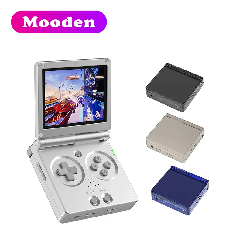 J Anbernic RG35XXSP Flip Handheld Game Console - 3.5 Inch