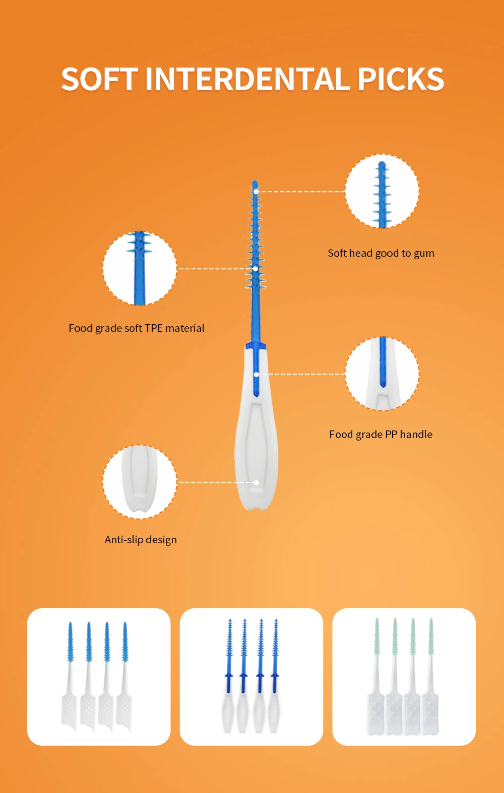 Oral Implants Bridge Flosser Teeth Interdental Stick Pick Orthodontics