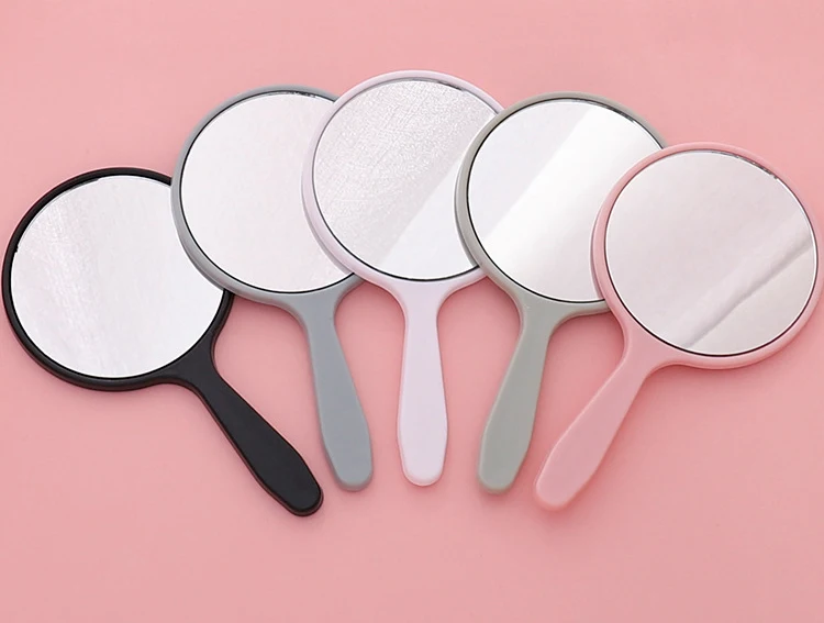 Wholesale Low Moq Custom Logo Handheld Mirror Private Label Compact
