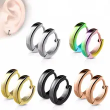 316L Surgical Steel Hoop Earrings for Men Women Small Hoop Huggie Ear Piercings Jewelry
