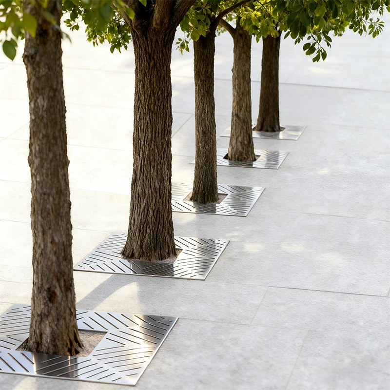 Square rainwater grates