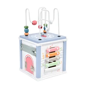 Multifunctional Montessori Educational Toy Bead Box Shape Clock Matching Hand-Eye Coordination Bug Catching Hand Education