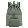 Sac à cordon en maille vert sauge