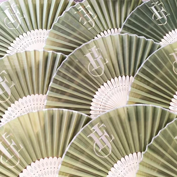 Nicro New Arrival Custom Surface Printing Fabric Hand Fan Handmade Bamboo Crafts Wedding Sports Event Souvenir Promotional Gifts