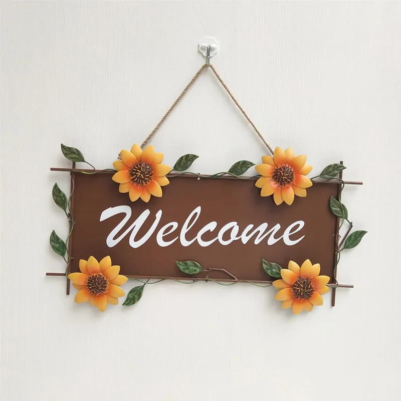 Sunflower  Vintage Metal Wall Hanging 3