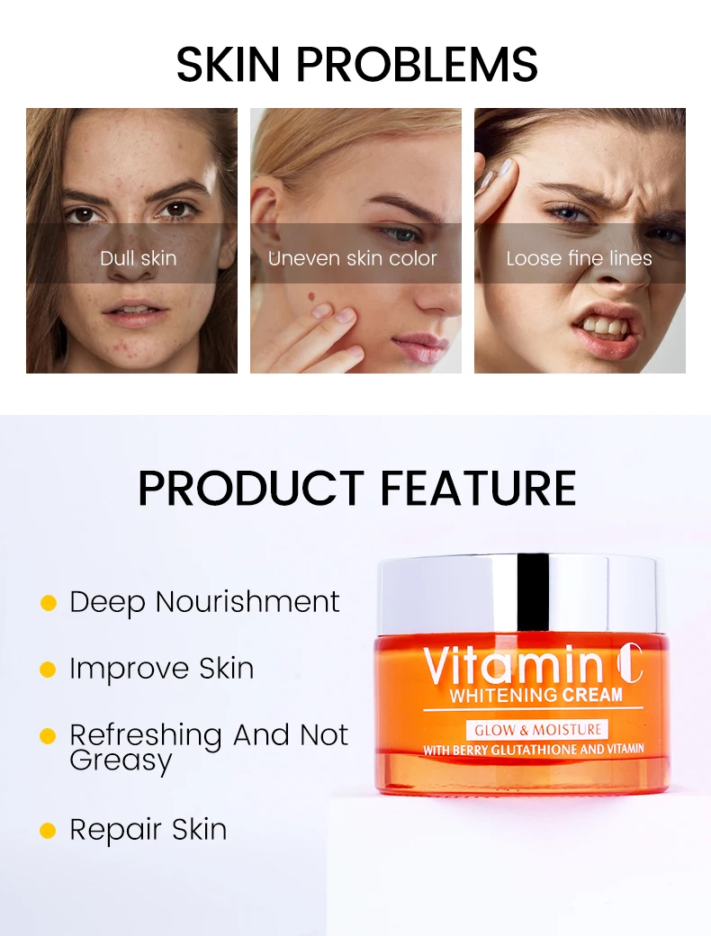 Disaar Vitamin C Whitening Organic Natural Moisturizing Face Cream