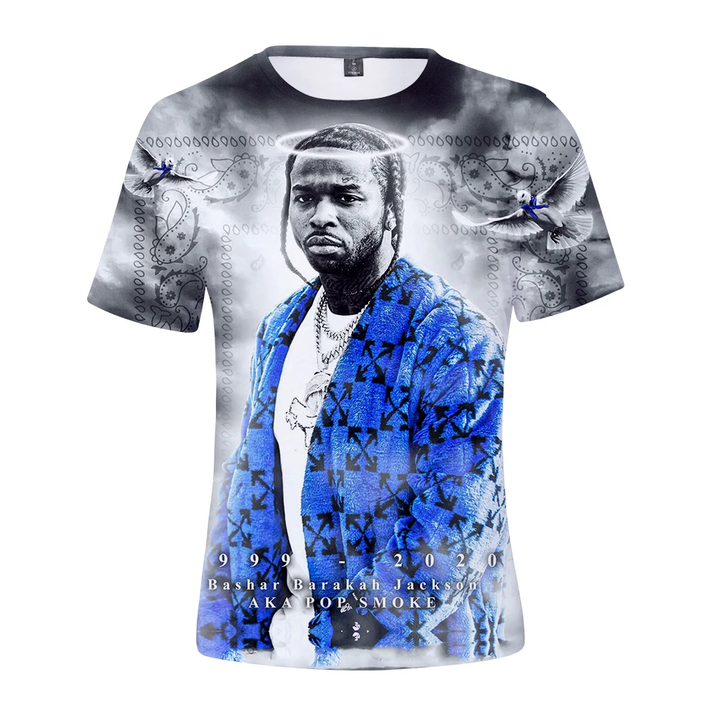 POP SMOKE Tシャツ Mサイズ ホワイト Vlone x Pop Smoke White T-shirt Men's Size XL Graphic Tee