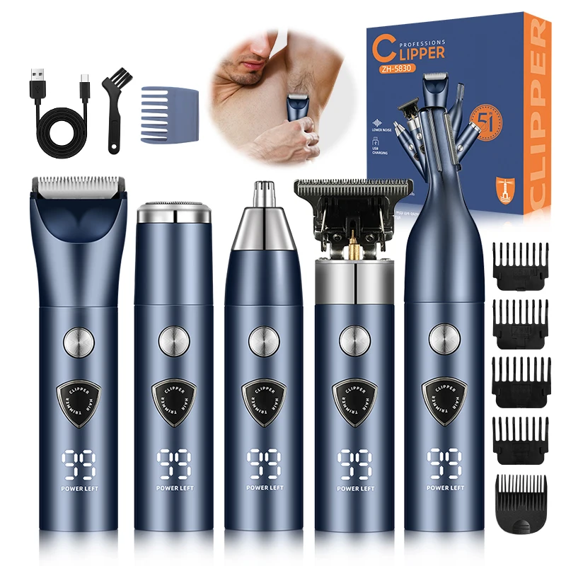 Private Factory Source Full Body Electric Hair Clipper Grooming Set USB Charging Multifunctional for Household and RV Use