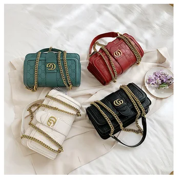 Vintage Casual Women's Handbags Shoulder Bags Fashion Exquisite Shopping Bags PU Leather Shoulder Chain Handbags Women's Handbag