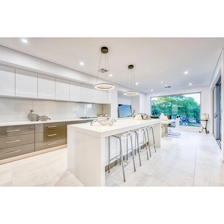 Sybell Homes Custom Built In Cupboards Glossy White Cabinets Low Cost ...