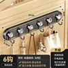 Gunmetal 6 suction cup hooks 6 hooks