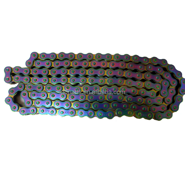 KTD High Quality Colored Roller Chain 428H 420H 428 420 Motorcycle Chain