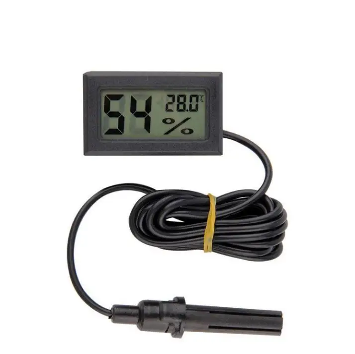 Robodo Mini LCD Digital Thermometer Sensor Wired for Room