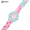 2102LAQ01-Cassa verde con cinturino rosa rosso