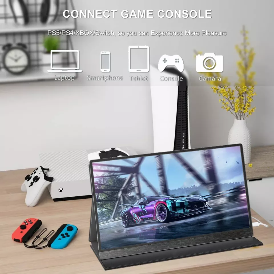 Moniteur Portable , 15.6 , 1080P, Dual Type C, HDMI Pour Jeu Xbox