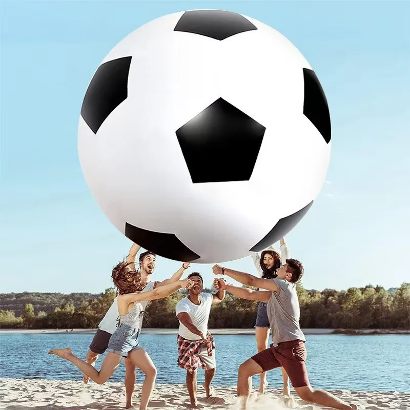 Inflatable Soccer Ball Thickened Outdoor Beach Ball, PVC Inflatable Advertising Ball, Customizable logo preview 5