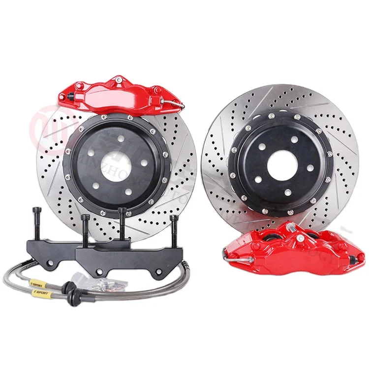 Modified Big Brake Caliper  for CP 9200 4 POT for Honda Civic Car Model with 330mm 345mm Rotor Disk Kit for 17 Inch Wheel