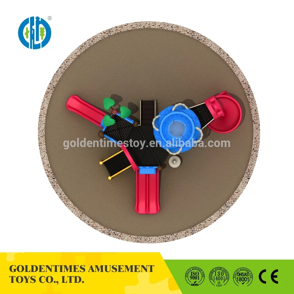 Funny Style Outdoor Play Ground for Children Long Plastic Slide Miracle Playground Equipment Parts