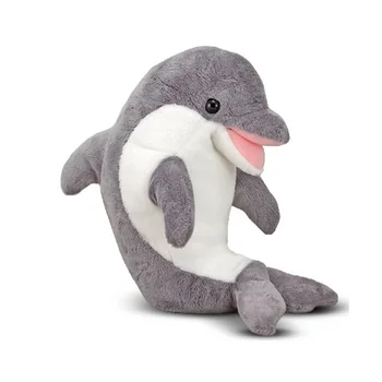 Wholesales OEM Super Soft Plush Wild Ocean Animal Cuddly Dolphin Stuffed Toy Pillow