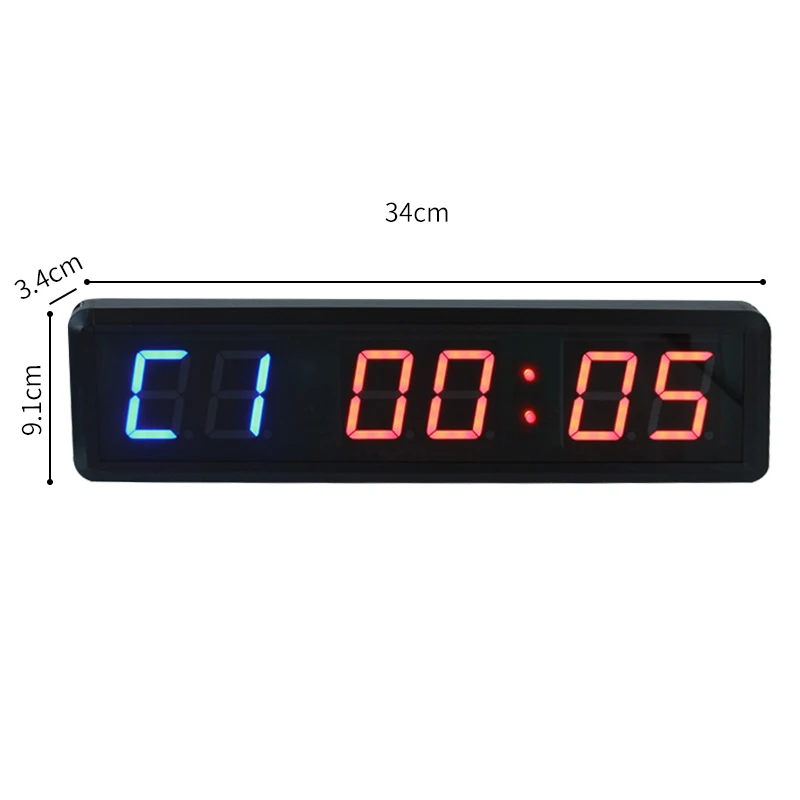 Blue EU Electronic 1.8 Red Color LED Countdown Clock Count Up with IR Remote 