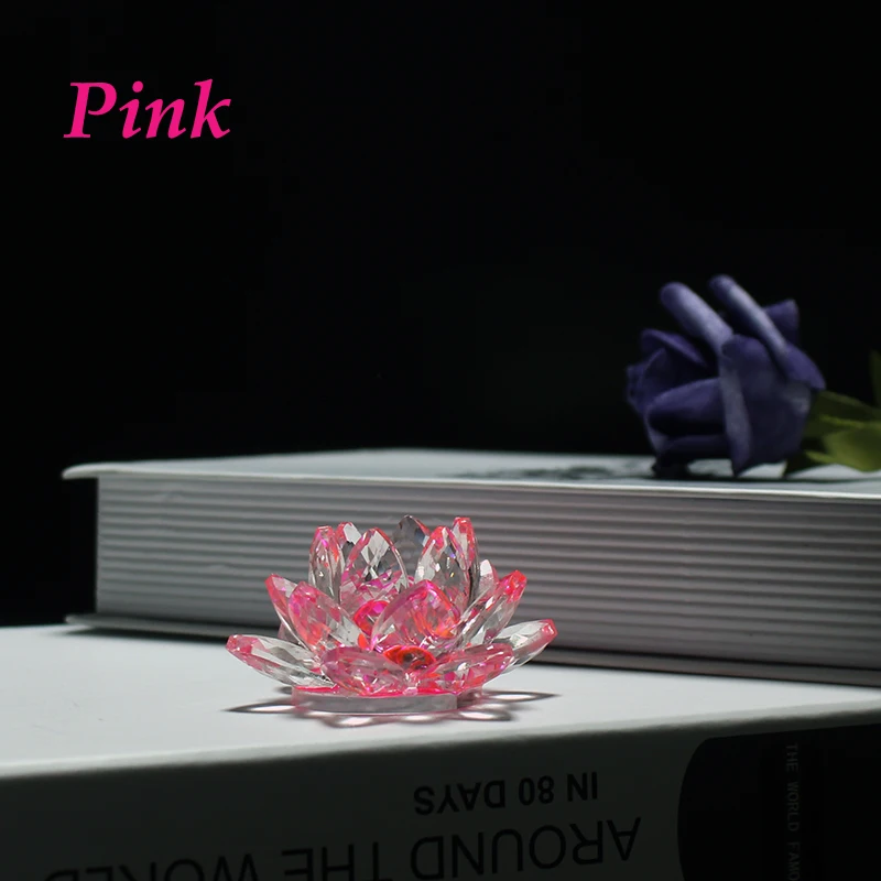 JY Wholesales K9 clear Crystal Glass Candle Candlestick Holders Stick for Decor Crystal Lotus Flower Candle Holder