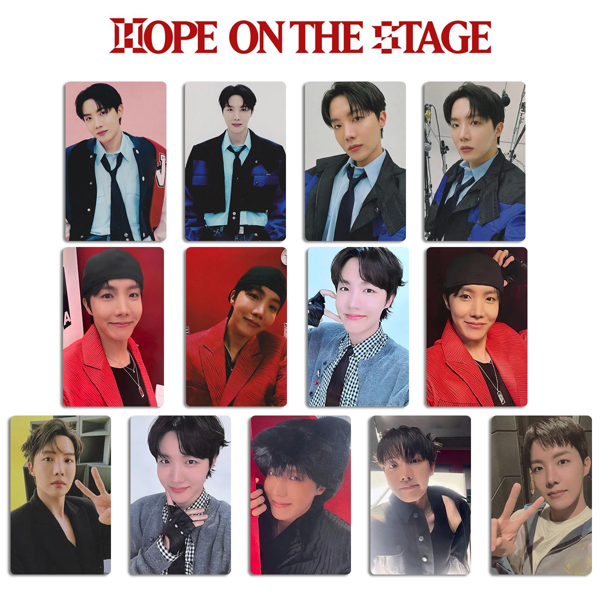 4/5pcs/set KPOP J-HOPE Hope on the Stage World Tour Selfie Cards