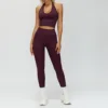 Gilet 2 + Leggings - Viola scuro