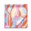 Sciarpa a righe rosa blu GRJ4685SP