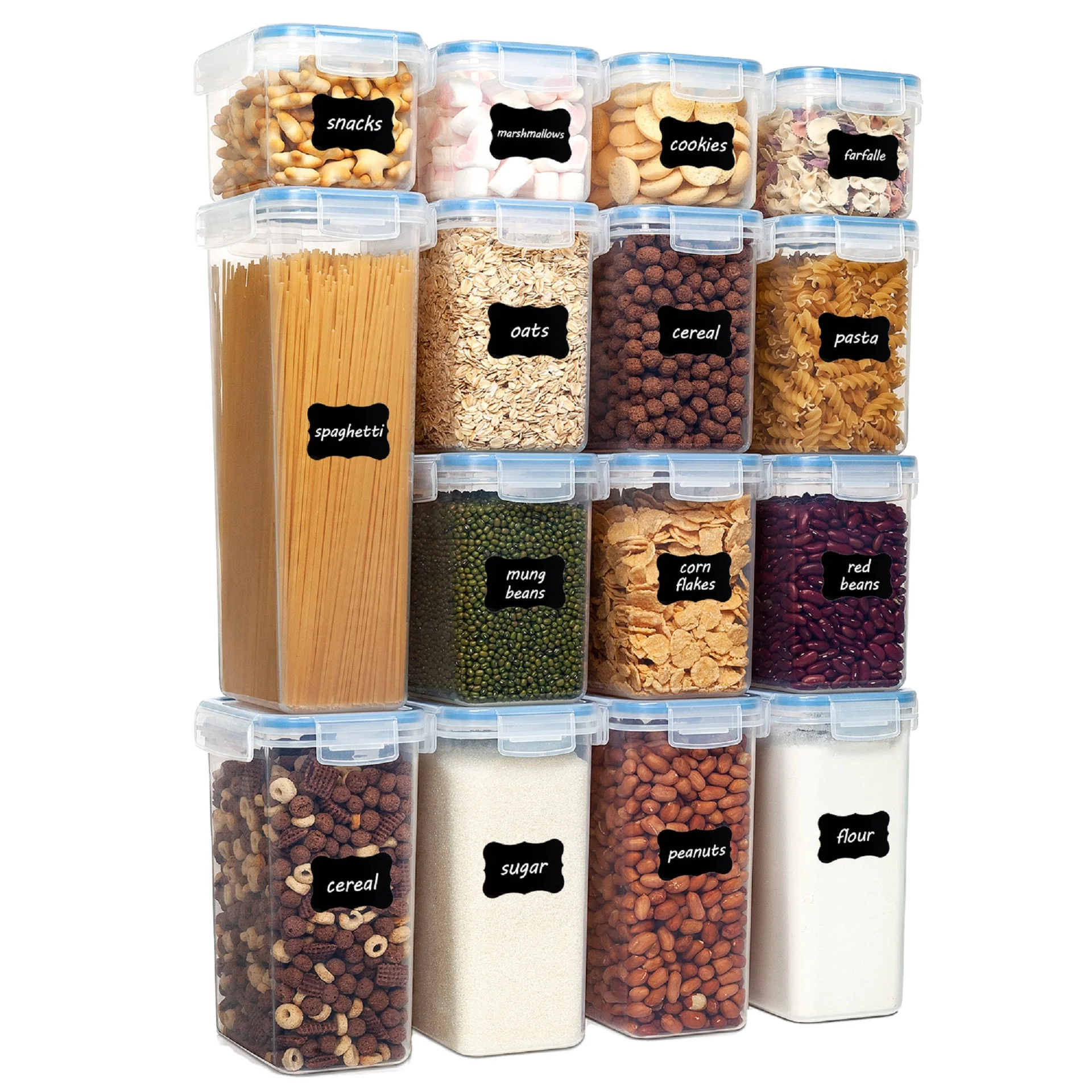 Hot Selling Grains And Cereals Food Storage Set Airtight Food Storage ...