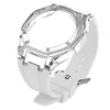 Étui transparent + bracelet blanc