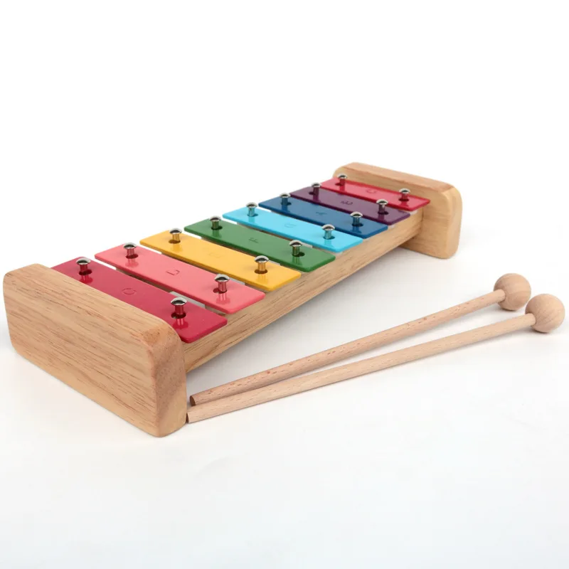 8 Notes Rainbow Xylophone Glockenspiels Metal Xylophone Early ...