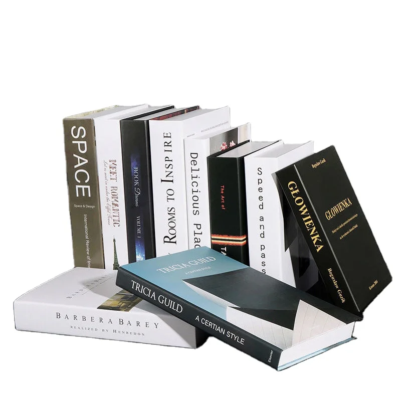  Fashion Inspired Decorative Books - Hardcover Fake