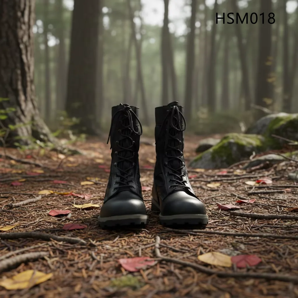 HY,Ghana Popular Pieced Leather Leather Marching Boots for Sale Humid Forest Compression-resist Outsole Tactical Boots HSM018