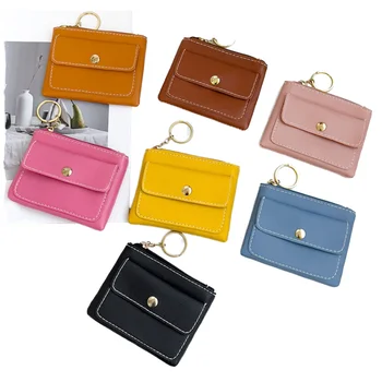 2025 Summer Fresh Joker Unisex Key Bag Small Nylon Coin Purse with Zipper Closure Fashionable Storage Bag Red Envelope Wholesale