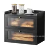 Bamboo double-layer bread box