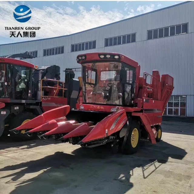 Corn Picker Machine with Chopping Corn Stalk 4rows Corn Harvester Manufacturer