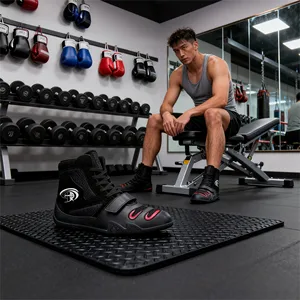 Supplier Customize Cheap Make Your Own High Quality Breathable Lightweight Wear-resistant Boxing Shoes