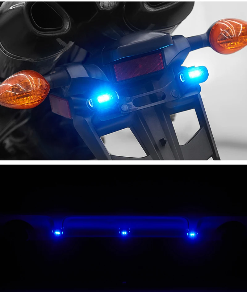 Mini Multi-color Aircraft Airplane Helicopter Night Drone Strobe Light Indicator Signal Light Motorcycle Riding Warning Lamp