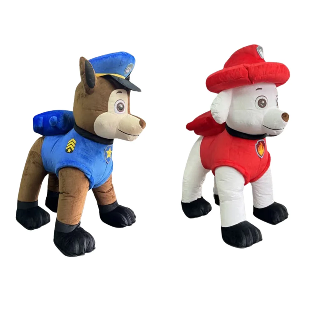 2m/2.6m Running Fun Moving Cartoon PAW Dog Patrol Dog Plush Inflatable Mascot Costume Suit for Adults
