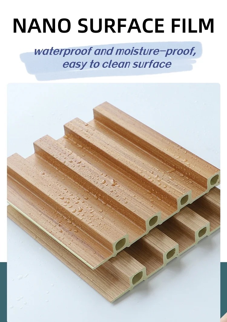 Modern Style Interior Wood Composite Cladding WPC Decorative Wall Panel ...