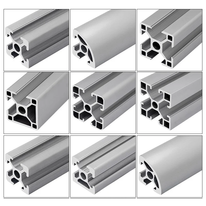 product 4040 black anodized sealed aluminum extrusion profile custom cnc cutting  drilling for automation system-6