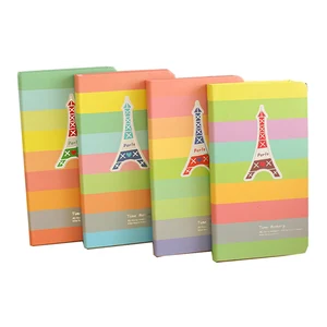 Custom A7 A4 2026 Classic rainbow Paris Tower Notebook Custom Journal Notebook A5 Hardcover Planner